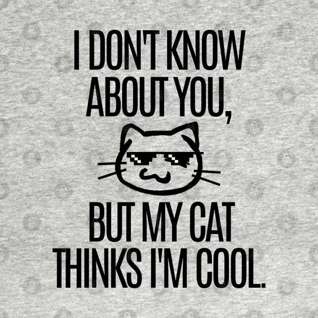 My cat thinks I'm cool. by mksjr